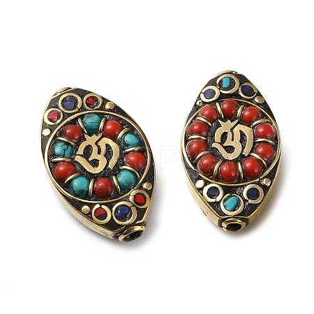 Handmade Tibetan Style Beads KK-G473-01AG-1