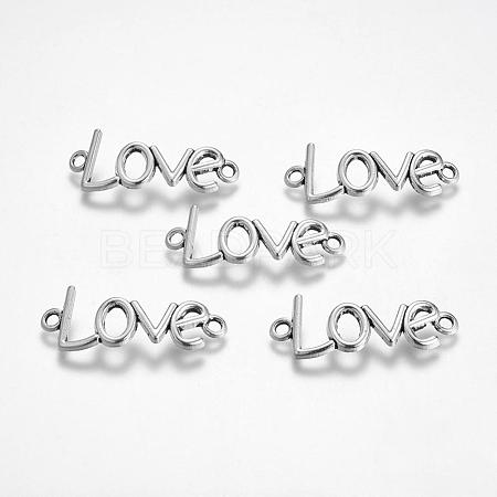 Gift Idea for Valentines Day to Girlfriend Tibetan Style Links connectors TIBE-C056-AS-LF-1