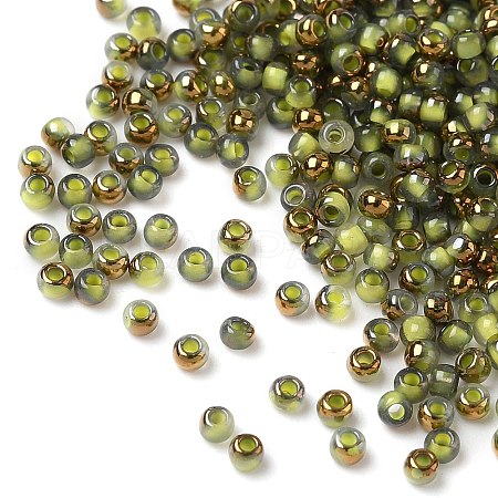 Electroplated Glass Beads GLAA-Q120-02A-05-1