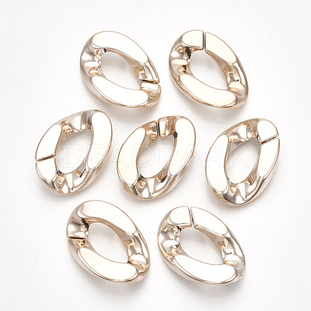 UV Plating ABS Plastic Linking Rings X-CCB-S162-03RG-1