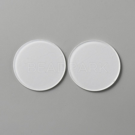 Acrylic Flat Round Action Figure Display Bases LS-KY-WH0004-05B-A-1