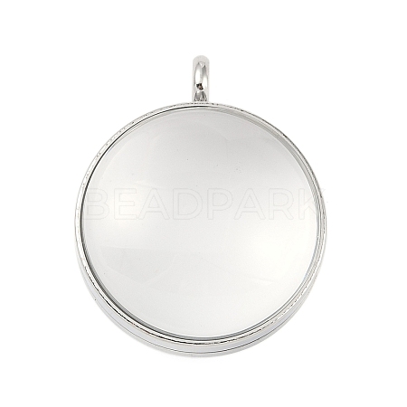 304 Stainless Stee Locket Pendants STAS-S132-15P-02-1