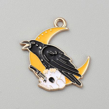 Alloy Enamel Pendants ENAM-CJC0012-061B-1