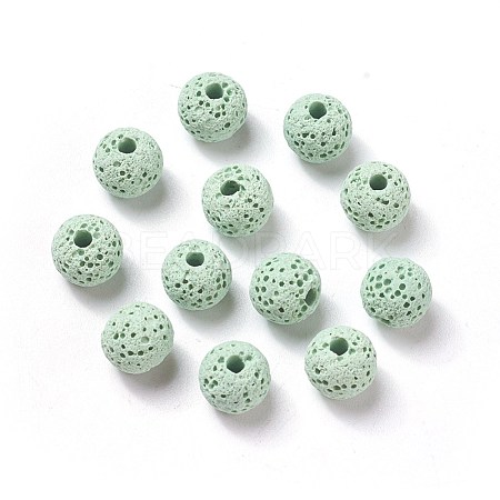 Unwaxed Natural Lava Rock Beads X-G-F325-8mm-A04-1
