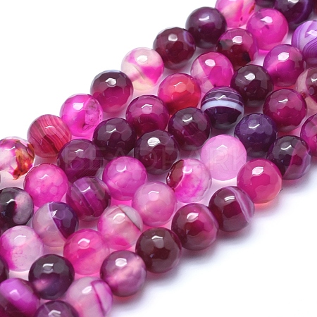 Natural Agate Beads G-J371-09-12mm-1
