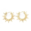 Rack Plating Brass Sun Hoop Earrings for Women KK-E033-05G-1