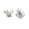 Alloy Rhinestone Crown Beads FIND-NH0001-19S-2