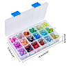 DIY Baking Paint Crackle Glass Beads Stretch Bracelet Making Kits DIY-PH0004-54A-4