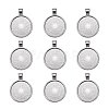 Tibetan Style Alloy Pendant Cabochon Settings LS-TIBE-R295-055B-LF-1