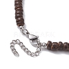 Moon Quartz Crystal Pendant Necklaces for Women NJEW-JN04664-01-5