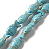 Synthetic Turquoise Dyed Beads Strands G-E594-18-1