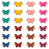  32Pcs 8 Colors Alloy Enamel Connector Charms ENAM-TA0001-70-11