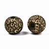 Painted Natural Wood Beads X-WOOD-T021-53A-04-2