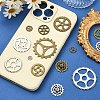 36Pcs 12 Styles Tibetan Style Alloy Steampunk Pendants TIBEP-YW0001-89-5