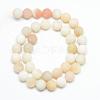 Natural White Jade Bead Strands G-R297-8mm-28-2