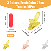 6Pcs 3 Colors Plastic Toilet Lid Handle FIND-FH0009-34-2