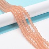Transparent Glass Beads Strands EGLA-A034-T6mm-MD21-2