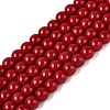 Opaque Solid Color Glass Beads Strands X-GLAA-T032-P6mm-20-1