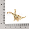 Brass Micro Pave Cubic Zirconia Pendants KK-E111-45C-G-3