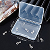 10Pcs 925 Sterling Silver Ice Pick Pinch Bails STER-BBC0001-29B-7