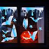 Gorgecraft 3 Sheets 3 Styles Halloween Laser PVC Waterproof Car Stickers DIY-GF0007-24-5