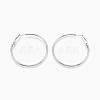 304 Stainless Steel Hoop Earrings X-EJEW-E233-01P-50mm-1