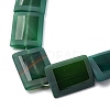Natural Green Onyx Agate Beads Strands G-P570-D01-01-3