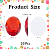 Acrylic Rhinestone Flat Back Cabochons DIY-GF0009-17A-2