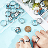 30Pcs 6 Size 201 Stainless Steel Grooved Finger Ring Settings RJEW-UN0002-82P-2