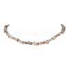 Natural Rutilated Quartz Chip Beaded Necklace NJEW-JN04615-10-1