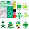 SUNNYCLUE DIY Saint Patrick's Day Keychain Making Kit DIY-SC0023-16-1