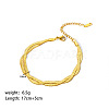 European Style 304 Stainless Steel Snake Chains Bracelet for Women LS-HM2215-14-1