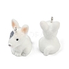 Flocky Resin Pendants FIND-A052-06B-2
