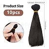 10Pcs Plastic Long Straight Hairstyle Doll Wig Hair DIY-DC0003-96B-2