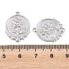 304 Stainless Steel Pendants Cabochon Settings STAS-L317-30P-3