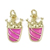 Brass Enamel Pendants KK-I358-072G-01-1