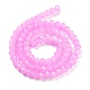 Baking Paint Imitation Jade Glass Bead Strands LS-DGLA-A034-J6MM-A49-2