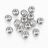 Tarnish Resistant 201 Stainless Steel Waffle Beads X-STAS-G154-37-6mm-1