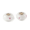 Lampwork & Brass Core European Beads LAMP-P019-01P-23-1