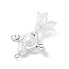 Acrylic & Tibetan Style Alloy Pendants PALLOY-JF04330-01-4
