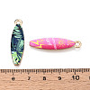 Alloy Enamel Pendants ENAM-T022-40KCG-3