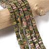 Natural Unakite Beads Strands G-A280-C10-01-3