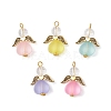 Transparent Acrylic Angel Pendants PALLOY-JF04095-01-1