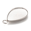 Non-Tarnish 304 Stainless Steel Pendant Cabochon Settings LS-STAS-I176-06A-3
