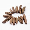 Electroplated Natural Quartz Crystal Bead Strands X-G-G896-02-2