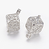 Brass Locket Pendants KK-P115-06P-2