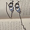 Handcuffs Alloy Curb Chain Dangle Stud Earrings FS-WG10D04-01-2