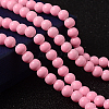Painted Glass Bead Strands DGLA-S071-6mm-37-1