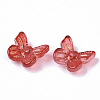Transparent Spray Painted Glass Charms GLAA-N035-08A-B05-3