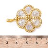 Seed Beads & Glass Beaded Pendants PALLOY-MZ01299-01-4